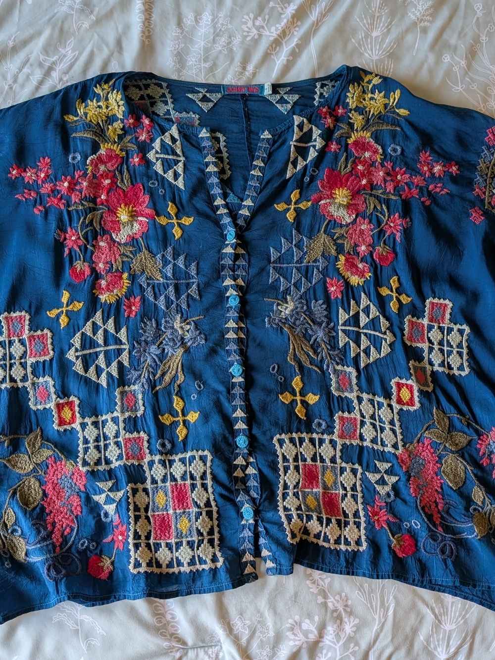 Johnny Was "Sybil" Shirt Size Small